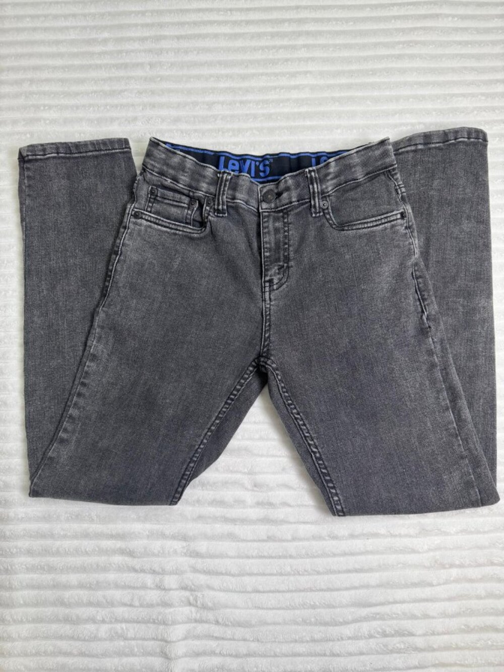 Levi's Boys 502 Regular Taper denim bottom Adjustable Waist size 12 Regular